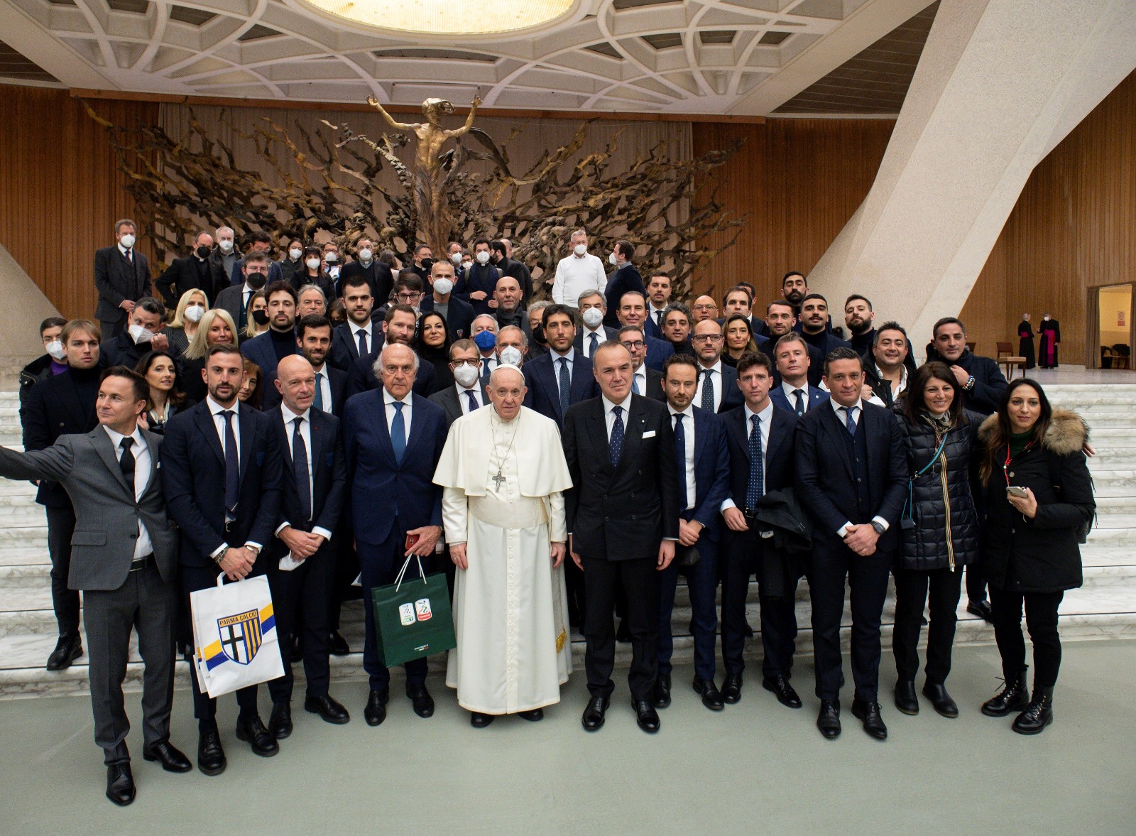 La B in visita da Papa Francesco.